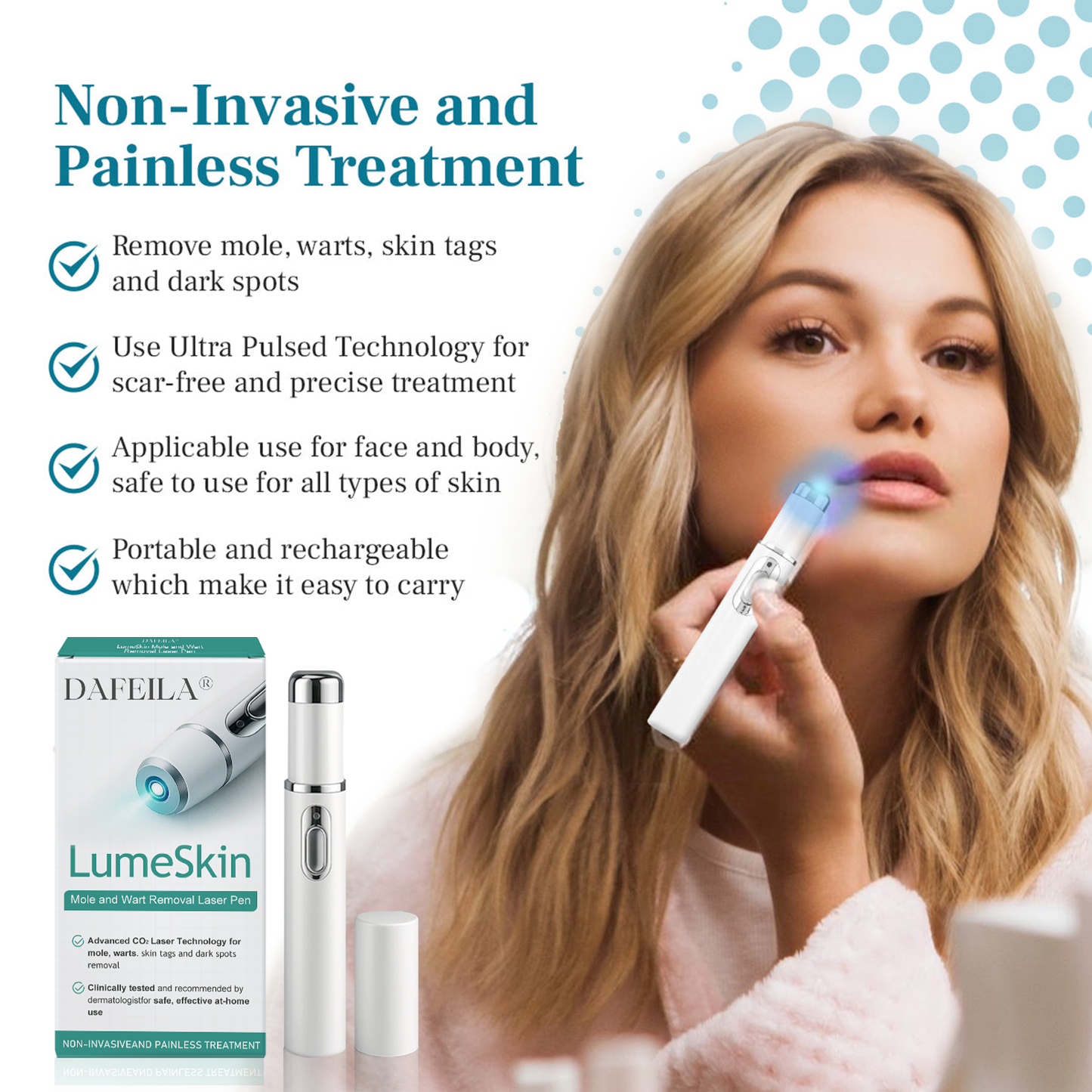 DAFEILA® LumeSkin Mole and Wart Removal Laser Pen