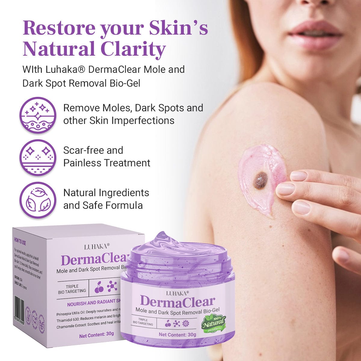 Luhaka® DermaClear Mole and Dark Spot Removal Bio-Gel_Ultra01