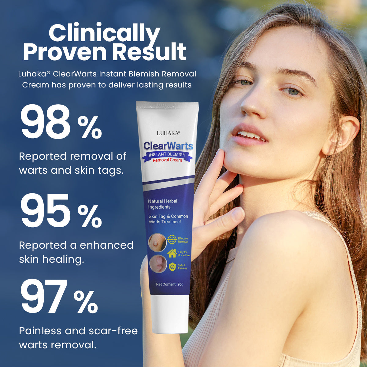 Luhaka® ClearWarts Instant Blemish Removal Cream