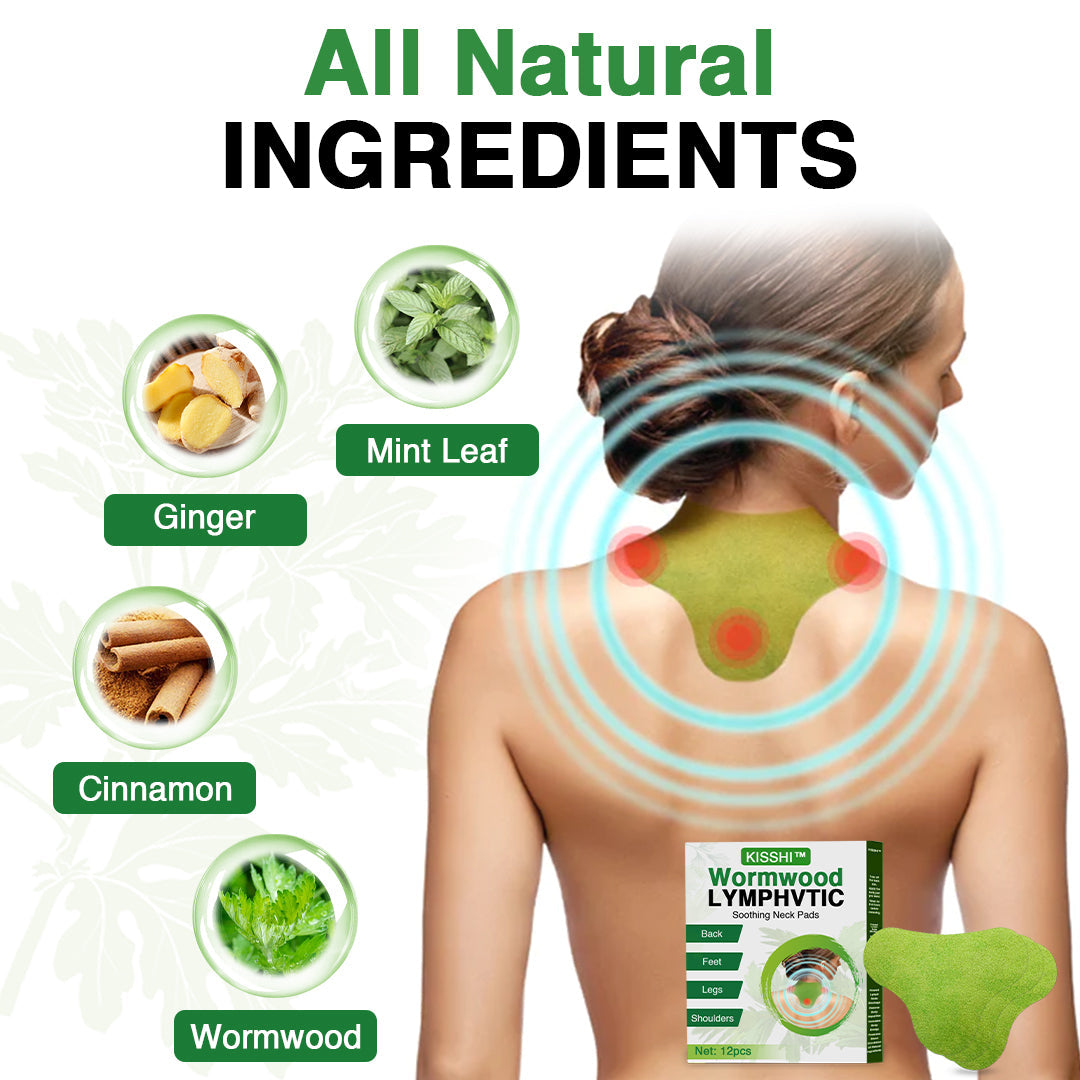 Kisshi™ Wormwood Lymphvtic Soothing Neck Pads