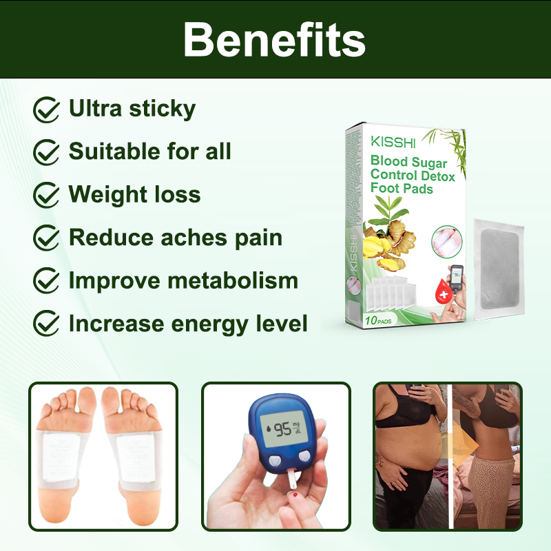 KISSHI™ Blood Sugar Control  Detox Foot Pads 🎉