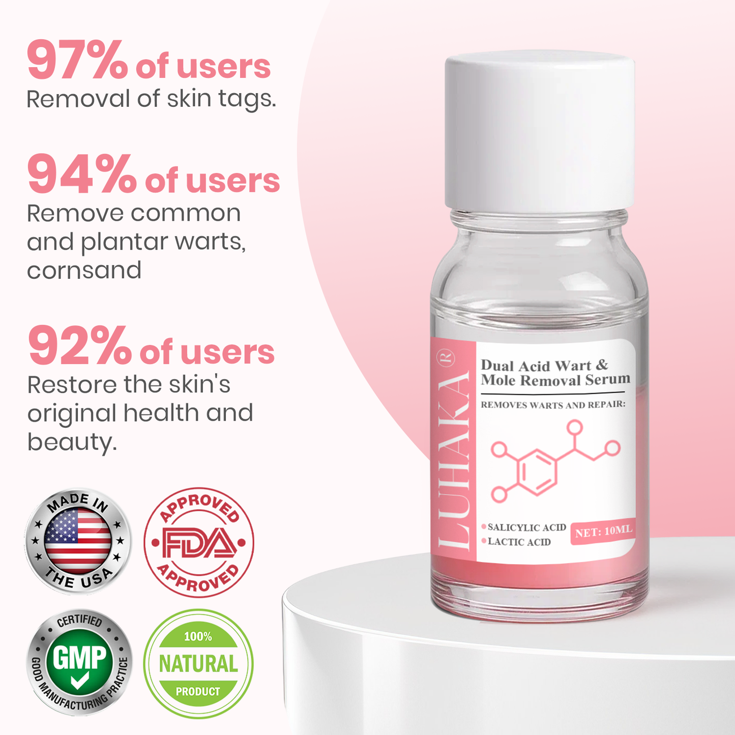 LUHAKA® Dual Acid Wart & Mole Removal Serum ACE