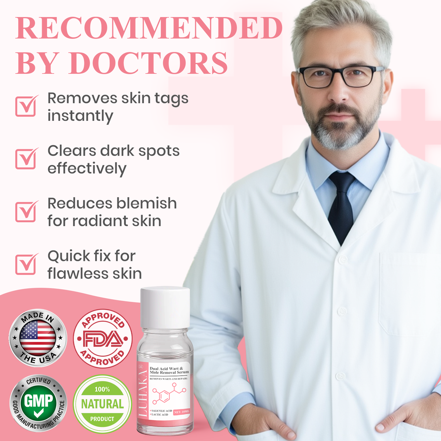 LUHAKA® Dual Acid Wart & Mole Removal Serum ACE