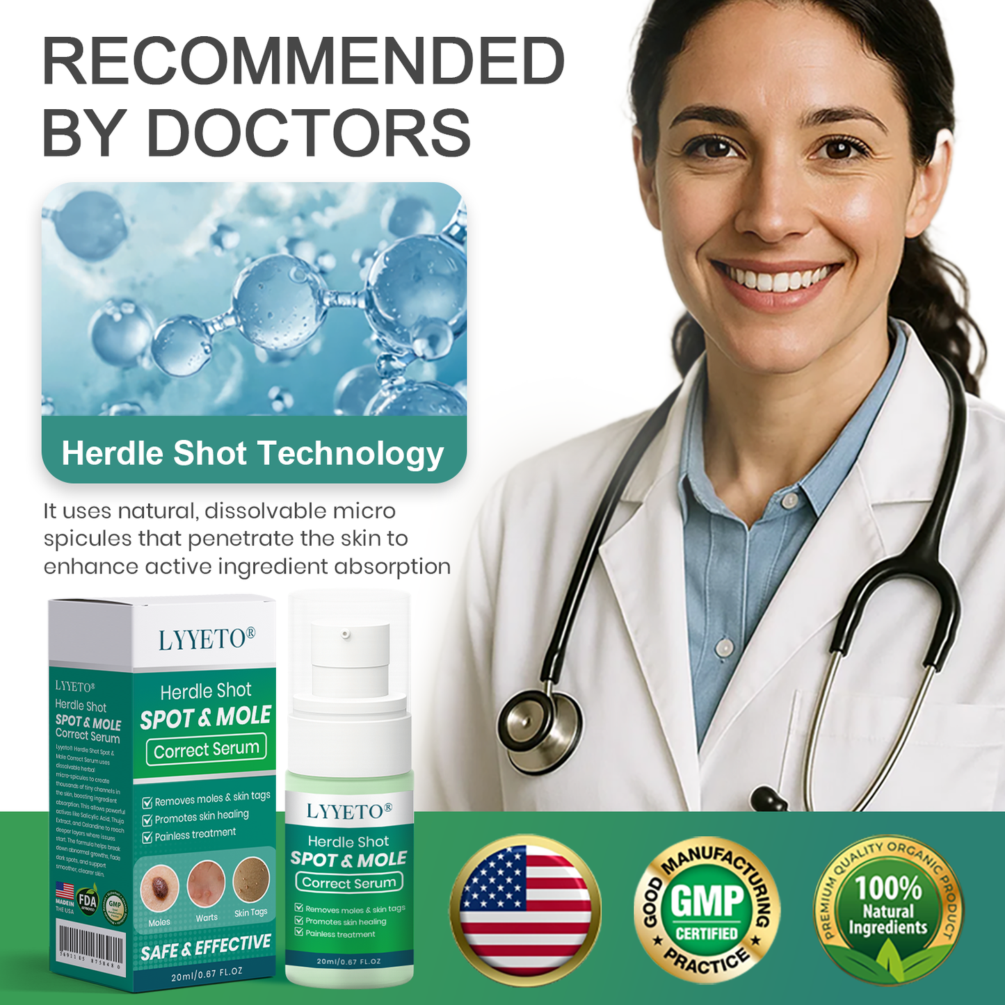 Lyyeto® Herdle Shot Spot & Mole Correct Serum ACE