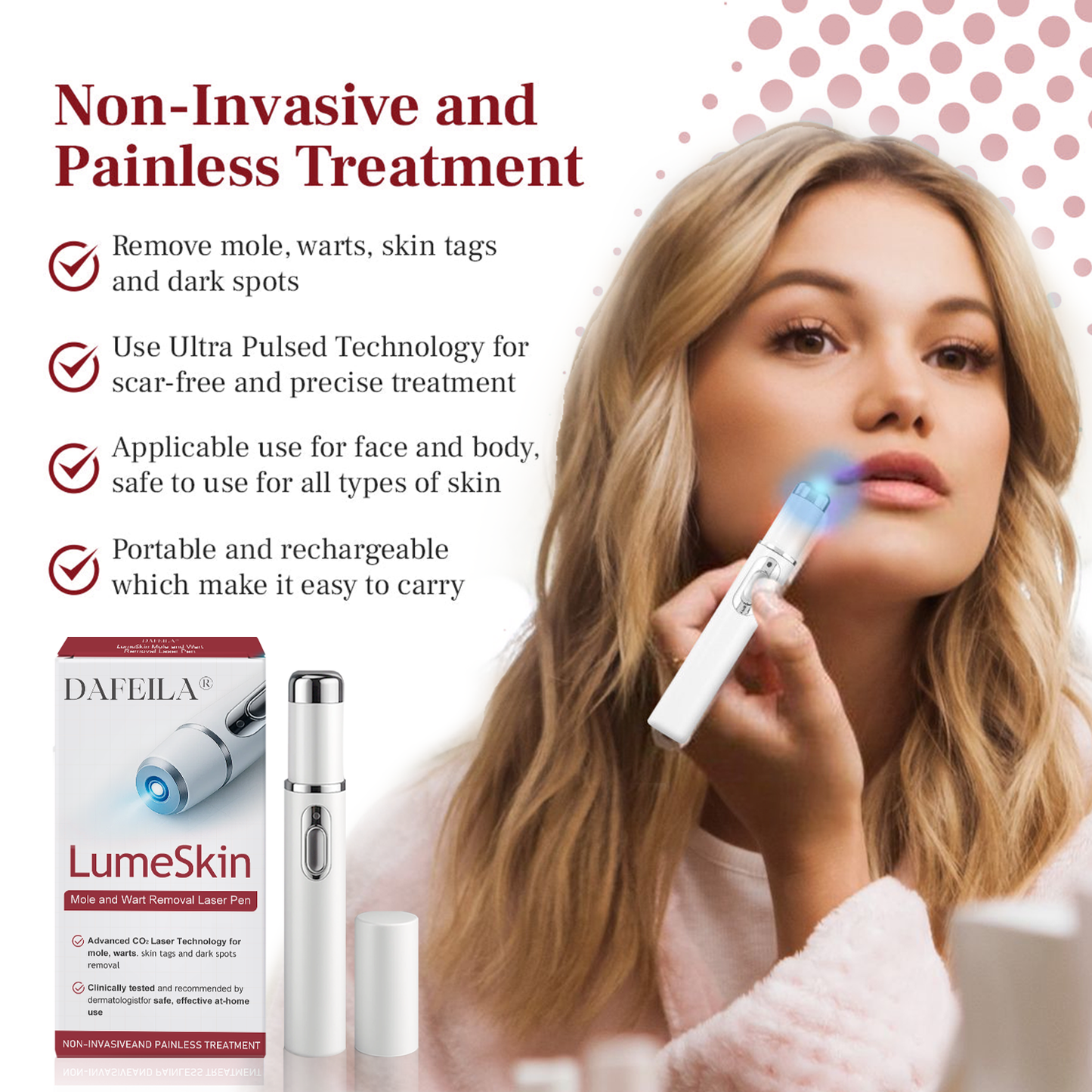 DAFEILA® LumeSkin Mole and Wart Removal Laser Pen