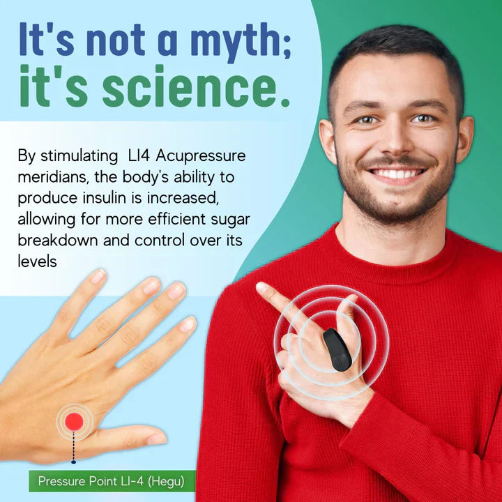 KISSHI™ Sugar Control LI4 Acupressure Point Clip [PACK OF 2]