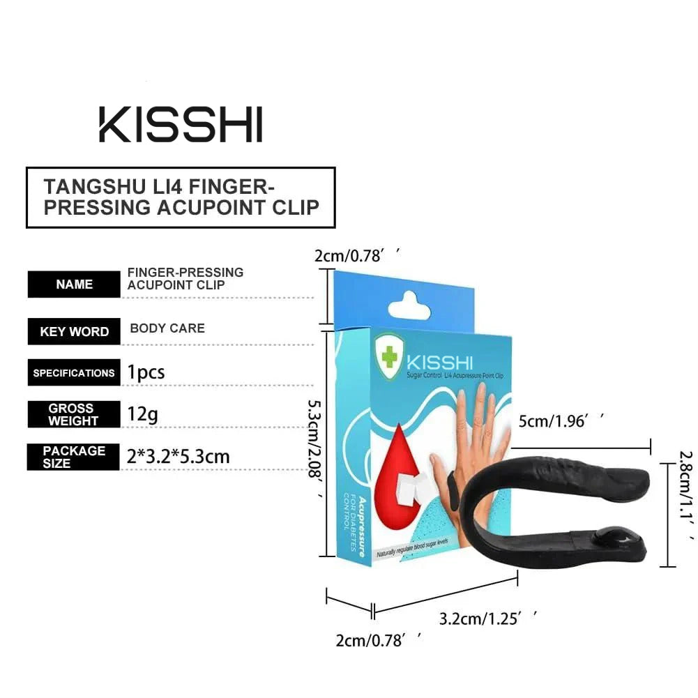 KISSHI™ Sugar Control LI4 Acupressure Point Clip [PACK OF 2]