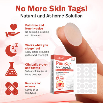 Luhaka® PureSkin Microneedle Botanic Skin Tag Removal Patch ACE 2