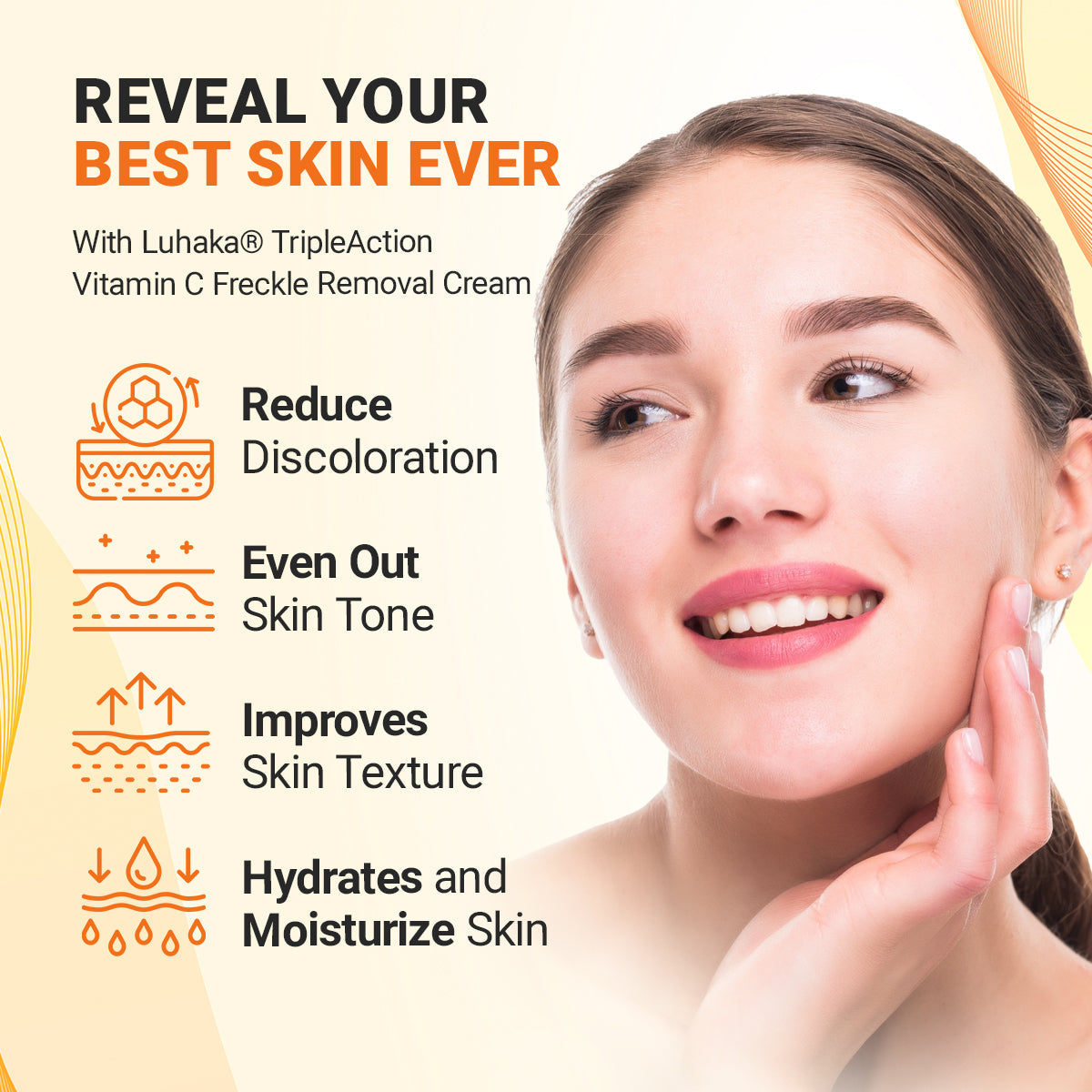 Luhaka® TripleAction Vitamin C Freckle Removal Cream ACE