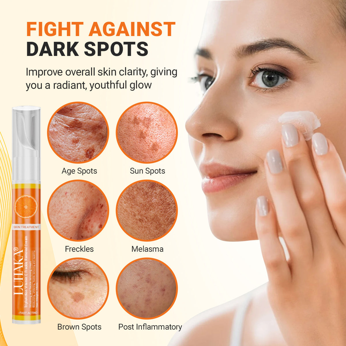 Luhaka® TripleAction Vitamin C Freckle Removal Cream ACE