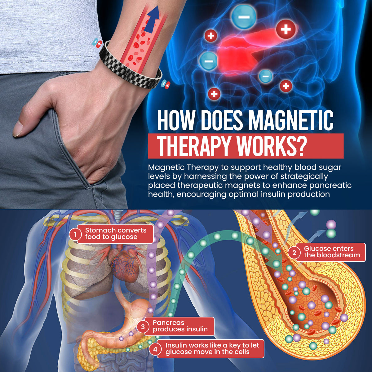 Dafeila™ GlucoEase Magnetic Copper Band 🏆