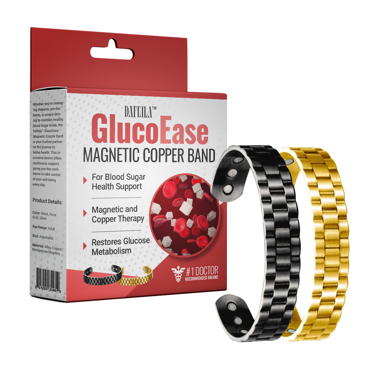 Dafeila™ GlucoEase Magnetic Copper Band 🏆
