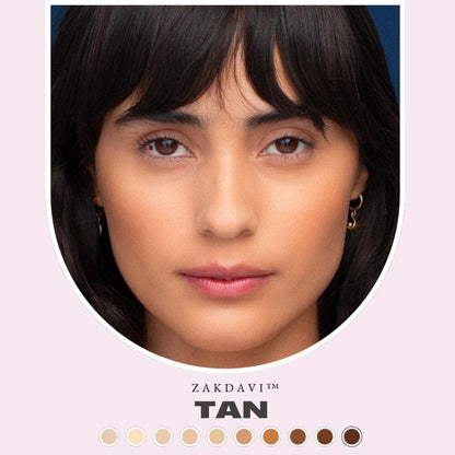 Zakdavi Super Coverage Foundation with Buffing Brush✨