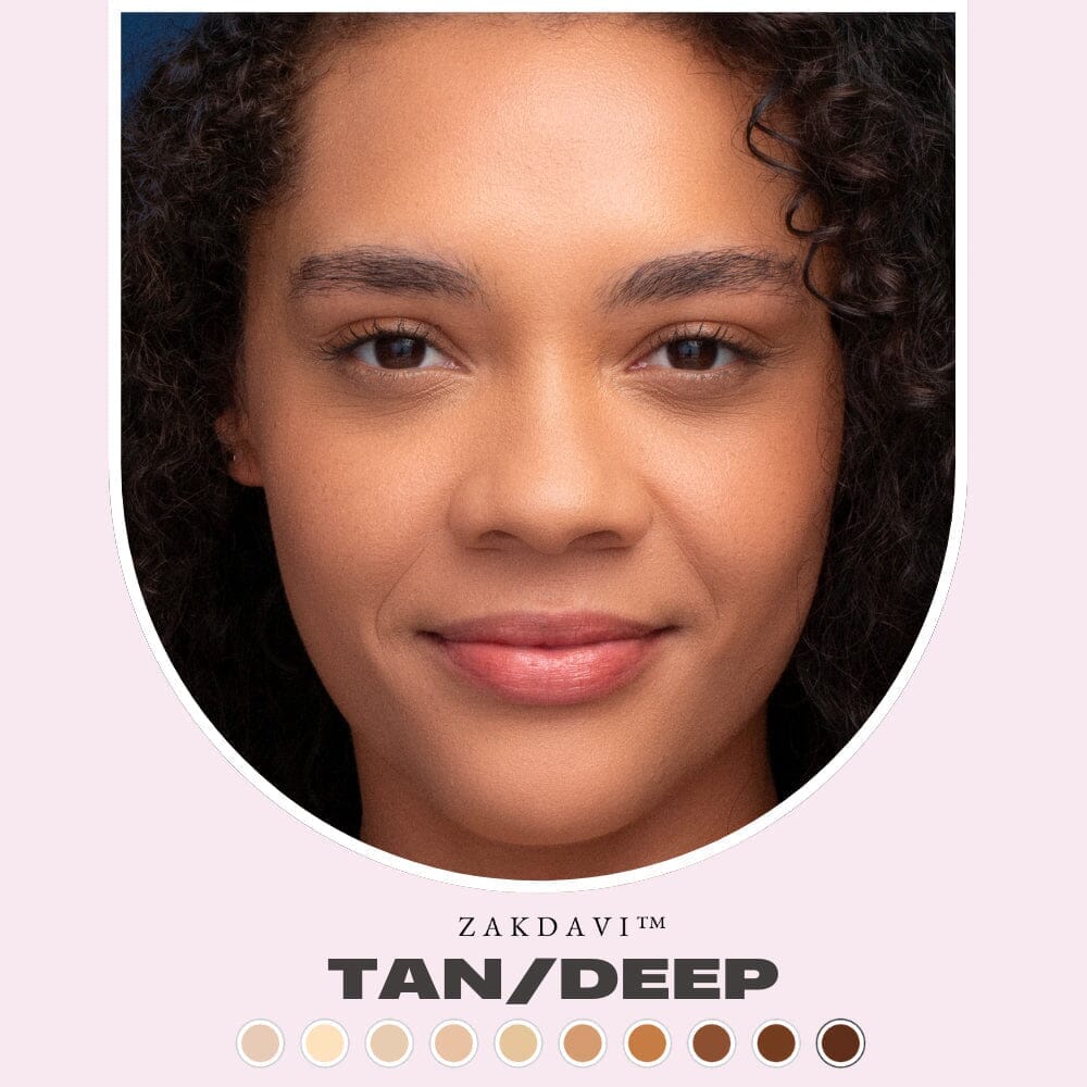 Zakdavi Super Coverage Foundation with Buffing Brush✨