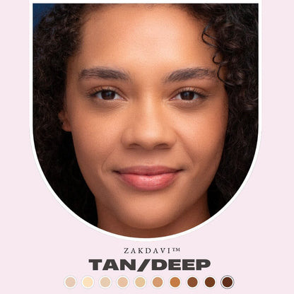 Zakdavi Super Coverage Foundation with Buffing Brush✨