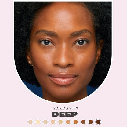 Zakdavi Super Coverage Foundation with Buffing Brush✨